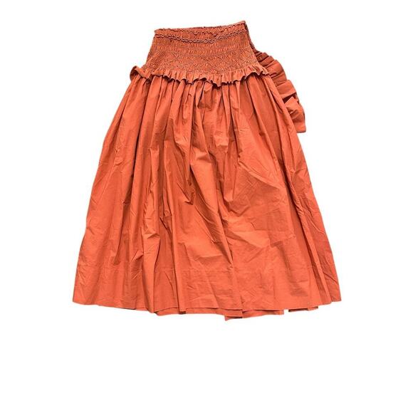 Ulla Johnson Madeline Smocked Midi Dress Size 2 NWOT Clay - Picture 8 of 9